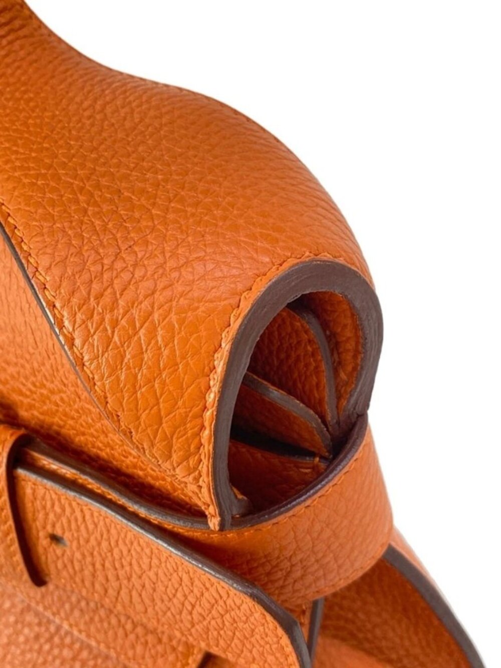 HERMES Etribelt Orange Togo Unclear Handbag - Picture 11 of 16